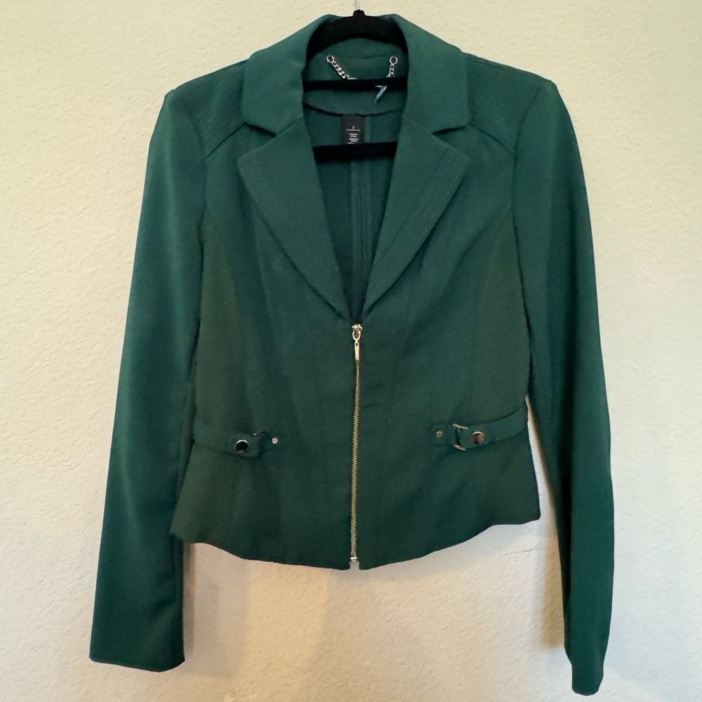 White House Black Market Dark Green Blazer